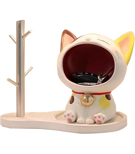 Amazon.co.jp: 昭和レトロ 猫の置物 ペア : ホーム＆キッチン